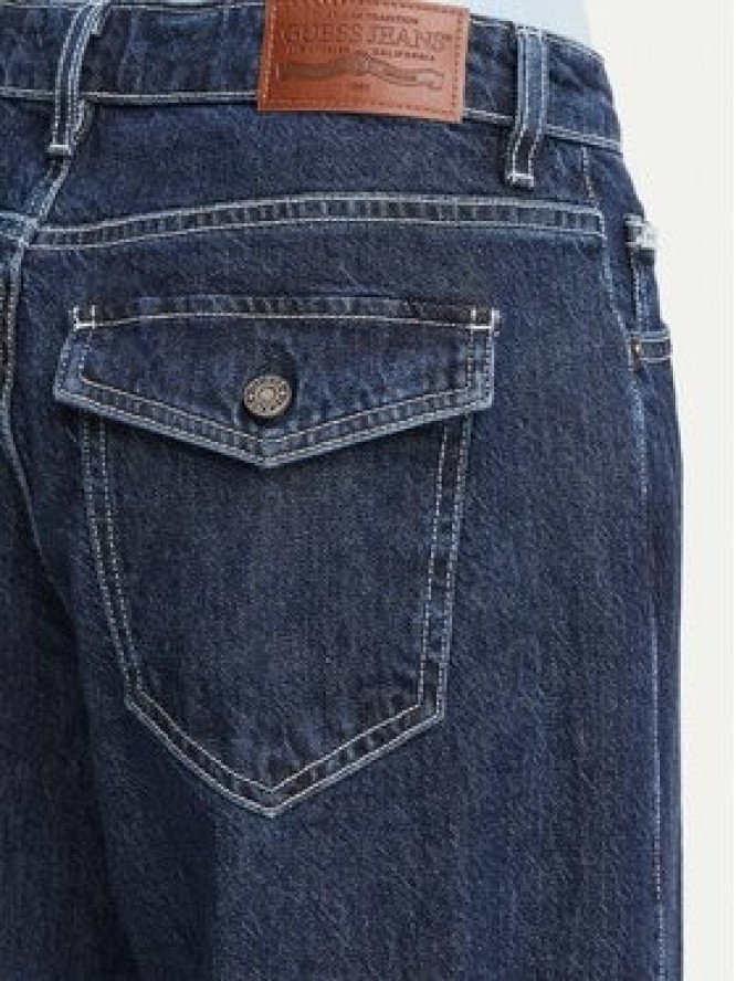 Guess Jeans Jeansy W6YA01 D1178 Granatowy Wide Leg