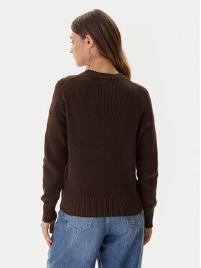 Guess Jeans Sweter W4BR08 Z3HM1 Brązowy Regular Fit