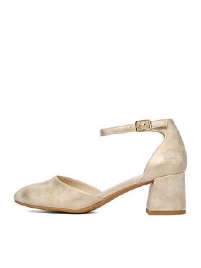 Rieker Czółenka 44762-91 Złoty