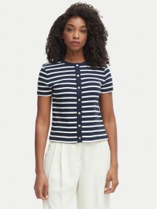 Tommy Hilfiger Bluzka WW0WW48709 Granatowy Slim Fit