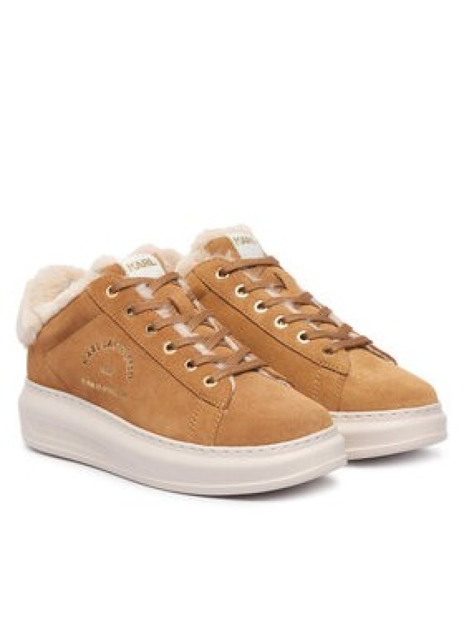 KARL LAGERFELD Sneakersy Kapri KL62537L Beżowy
