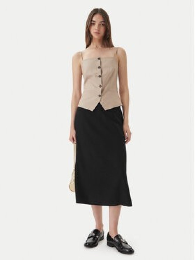 Vero Moda Spódnica midi Mymilo 10340419 Czarny Regular Fit