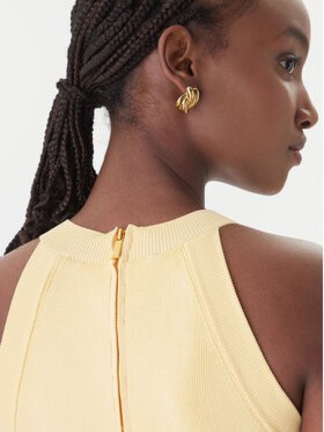 Guess Sweter G6GR10 Z0625 Żółty Regular Fit