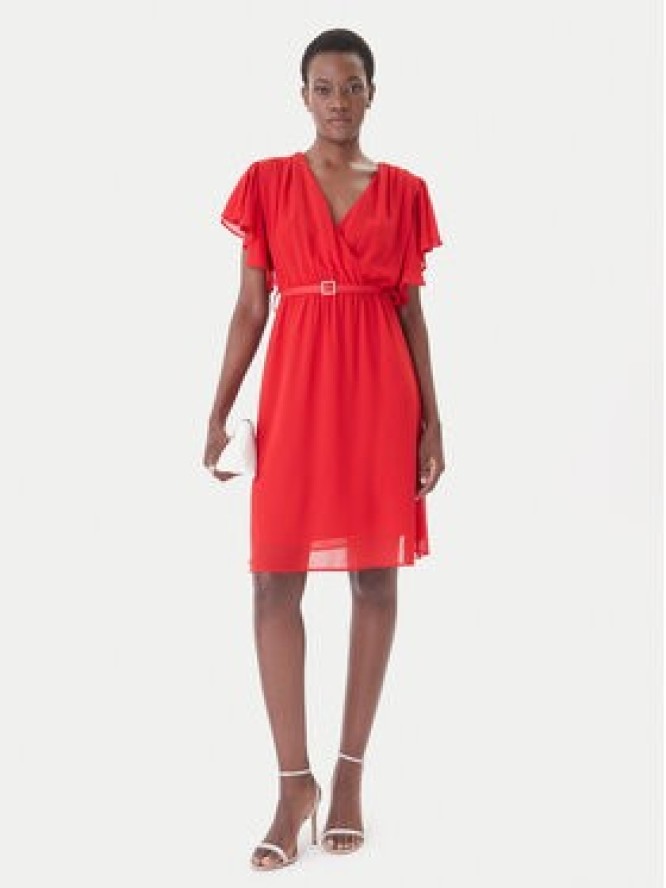 Artigli Sukienka koktajlowa ACAB004967 Czerwony Regular Fit