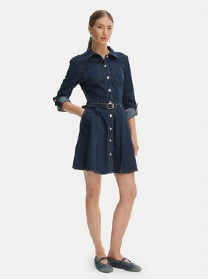 Morgan Sukienka jeansowa 261-RODEX Granatowy Slim Fit