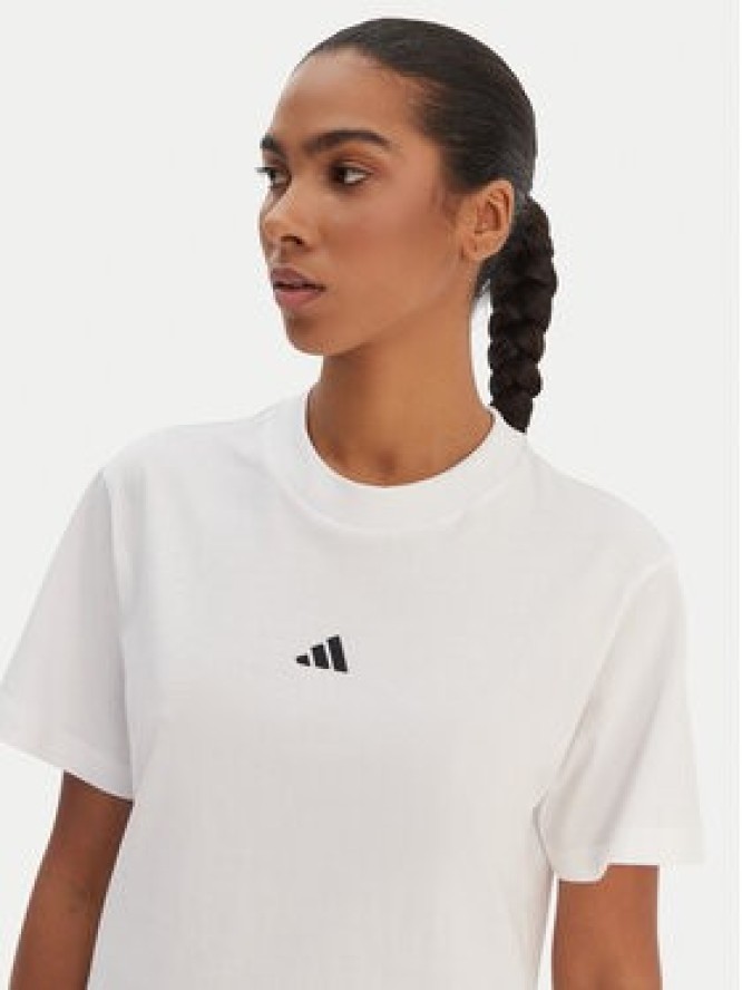 adidas T-Shirt Essentials Small Logo JC5944 Biały Regular Fit