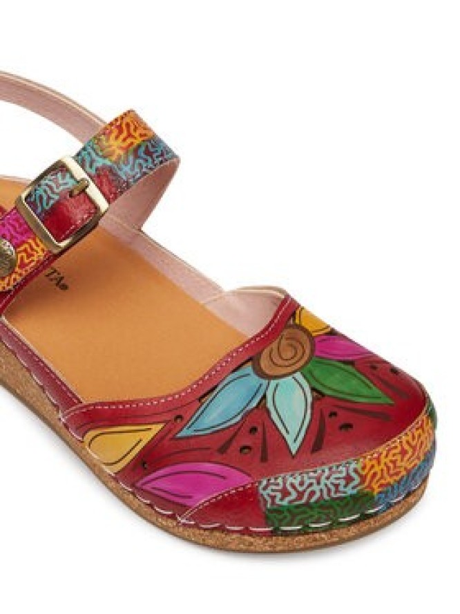 Laura Vita Sandały Facscineo 02 Czerwony