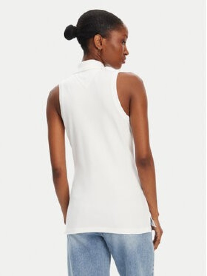 Tommy Hilfiger Bluzka 1985 WW0WW46790 Biały Slim Fit