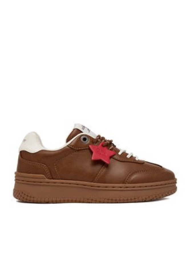 Guess Jeans Sneakersy EO-GSJ120 Brązowy jasny