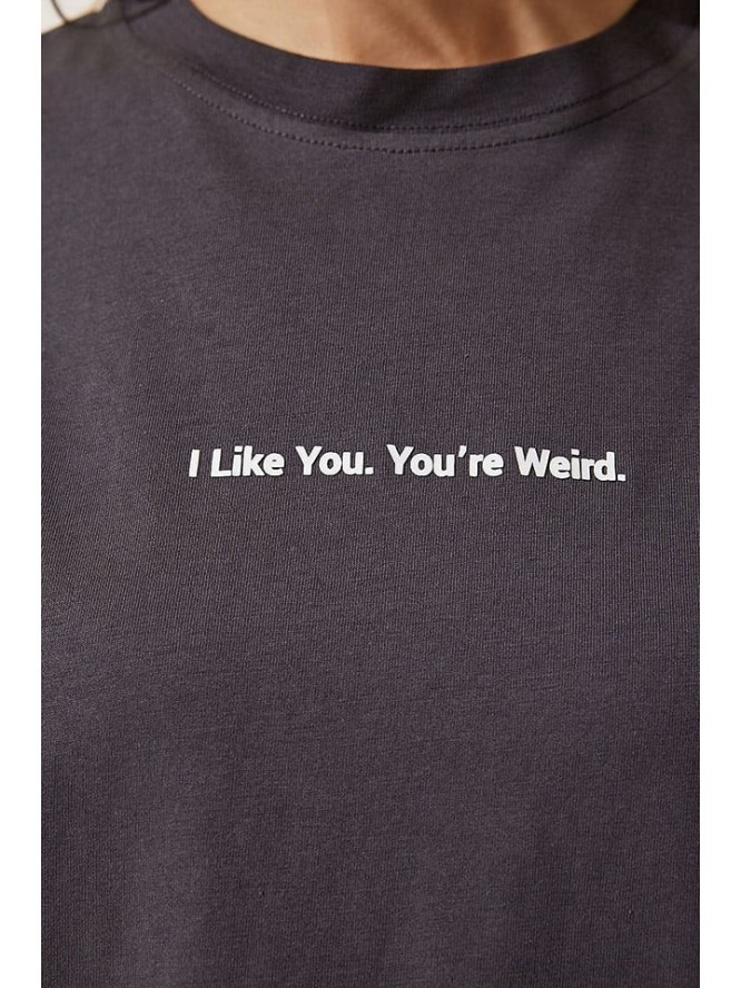 Happiness Istanbul Koszulka w kolorze antracytowym rozmiar: 40