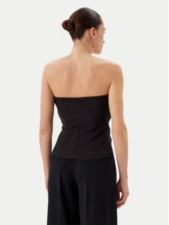 Rinascimento Top CFC0019748002 Czarny Slim Fit