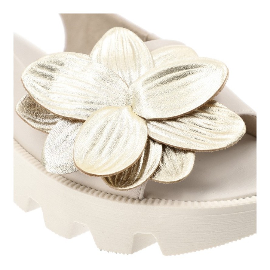 Beżowe Sandały Chebello Wygodne Obuwie Damskie