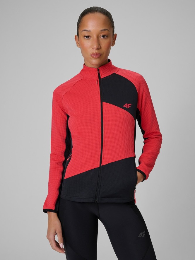 4F Bluza trekkingowa slim bez kaptura damska - czarna M