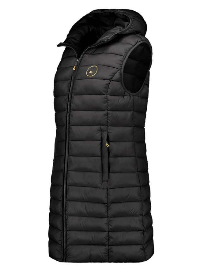 Geographical Norway Kamizelka pikowana "Vatikamap" w kolorze czarnym rozmiar: S