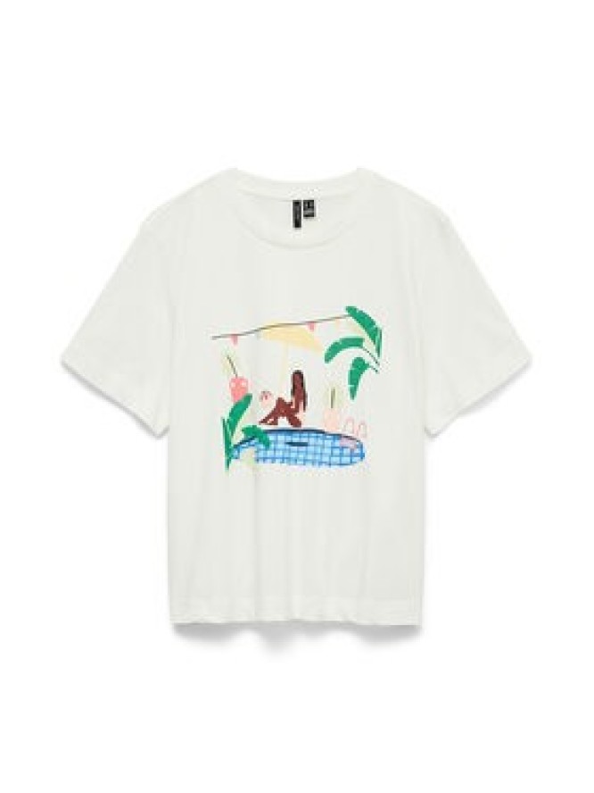 Vero Moda T-Shirt Emily 10344804 Biały Regular Fit