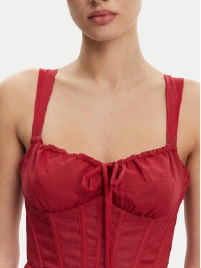 Bardot Sukienka koktajlowa 59237DB Czerwony Regular Fit