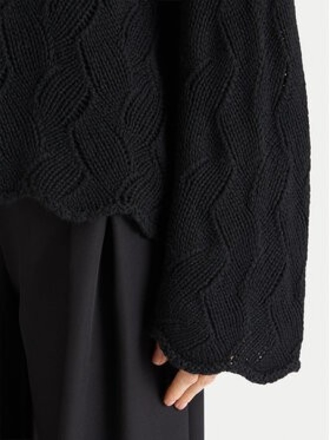 TWINSET Golf 252TT3424 Czarny Relaxed Fit