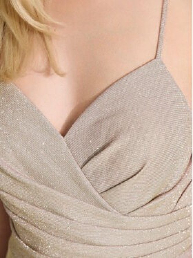 Hey Kyla Sukienka wieczorowa 5AK044HK Złoty Regular Fit