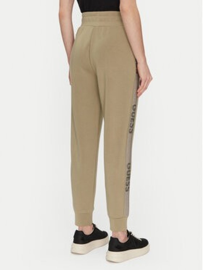 Guess Spodnie dresowe W5RB00 KBYE2 Zielony Regular Fit