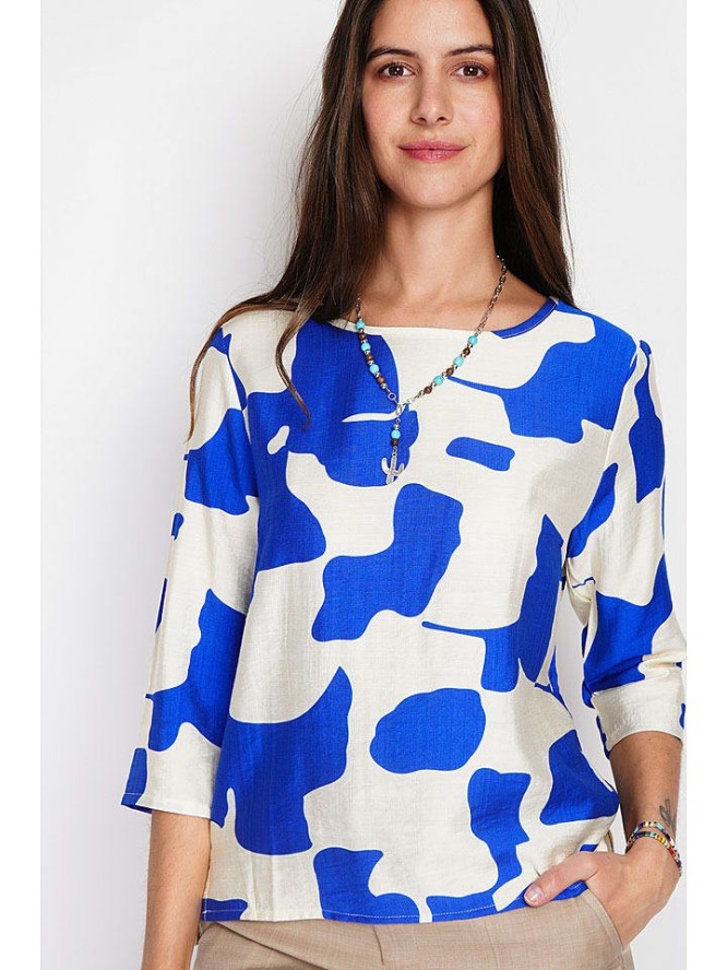 William de Faye Bluzka w kolorze niebiesko-białym rozmiar: 38