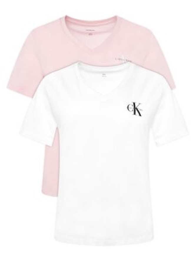 Calvin Klein Jeans Komplet t-shirtów LV047C906G Różowy Regular Fit