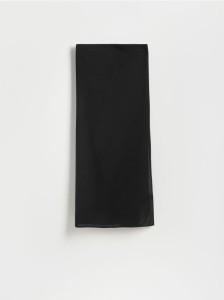 Sarong z dodatkiem lnu - czarny