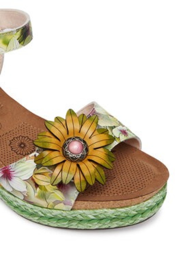 Laura Vita Sandały Facyo 75 Zielony