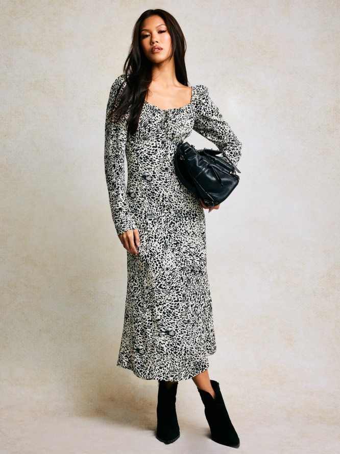 Botki damskie kowbojki ze skóry naturalnej zamszowej czarne SS274472 906