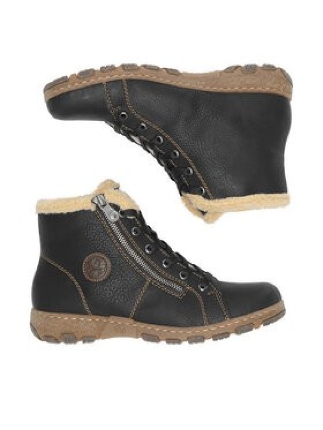 Rieker Botki Z0121-00 Czarny