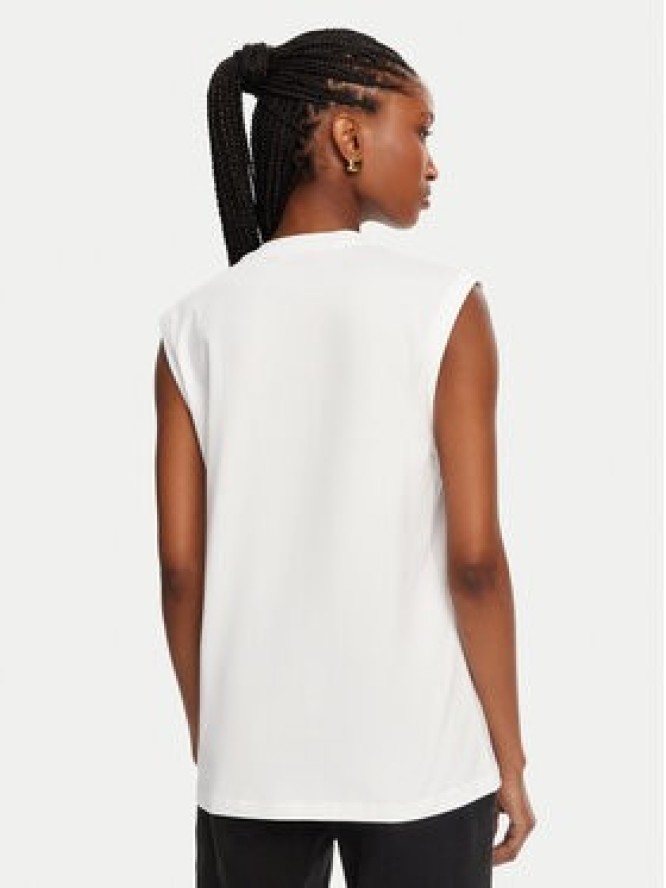 Balmain Top CF1ED001BB02 Biały Relaxed Fit