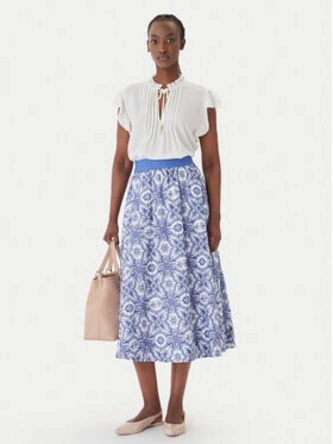 JOOP! Spódnica midi Saki2 30102101 Niebieski Regular Fit