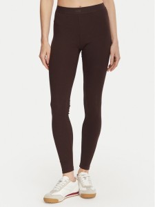 Guess Legginsy V6YB23 K4666 Brązowy ciemny Slim Fit