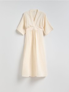 Sukienka typu kimono - złamana biel