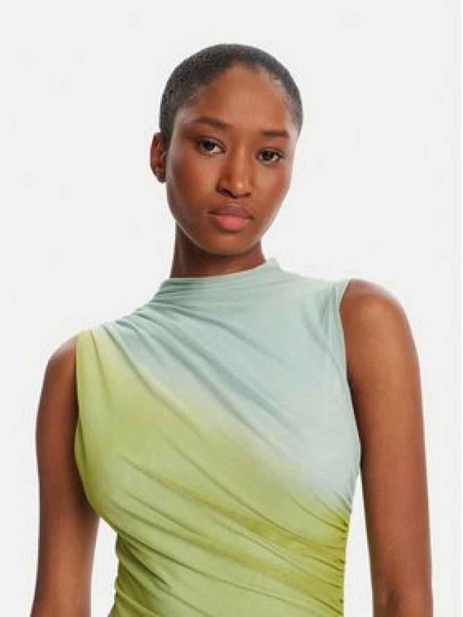 Desigual Sukienka koktajlowa Lola 25WWVK18 Kolorowy Slim Fit