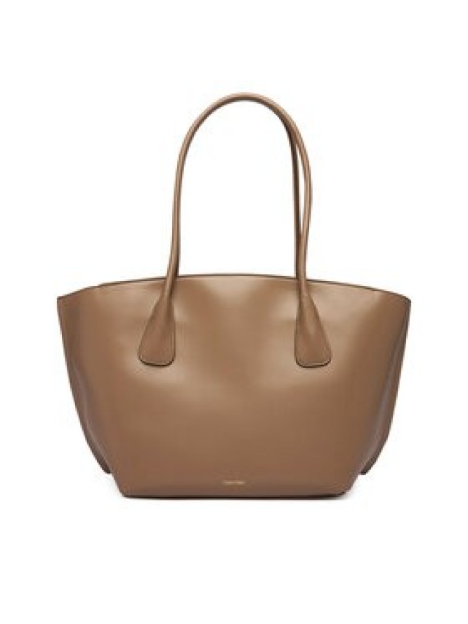 Calvin Klein Torebka Ck Medium Dome Tot LV04F3344G Beżowy