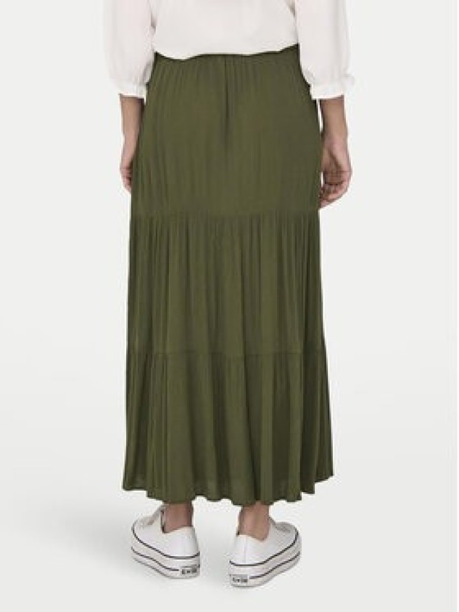 ONLY Spódnica maxi Mikka 15324808 Zielony Regular Fit