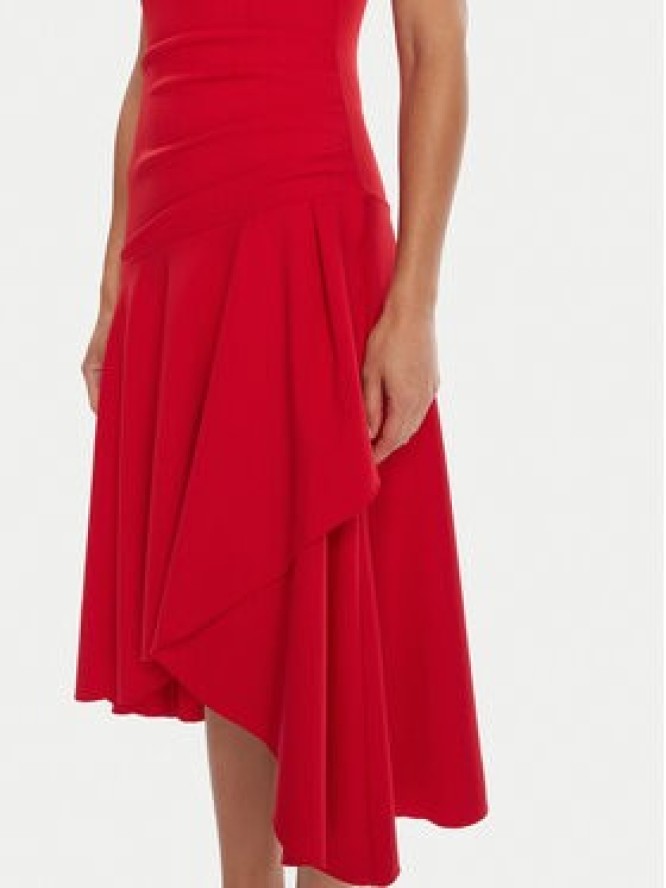 Rinascimento Sukienka koktajlowa CFC0125337003 Czerwony Regular Fit