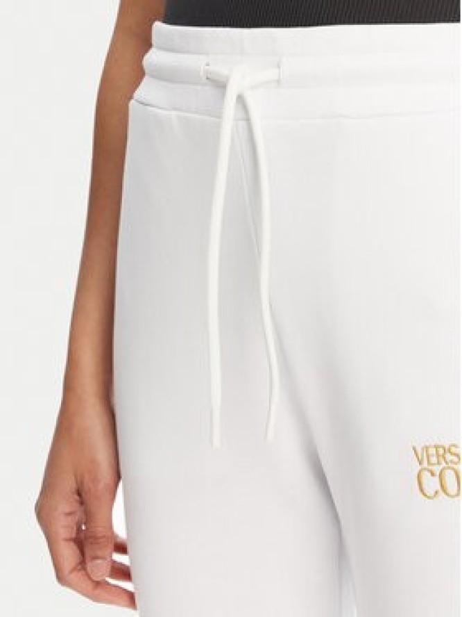 Versace Jeans Couture Spodnie dresowe 78HAAT06 Biały Regular Fit