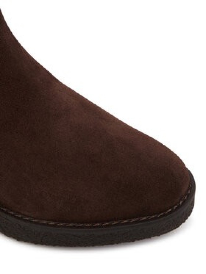 Clarks Botki Nella Bay 26327194 Brązowy ciemny