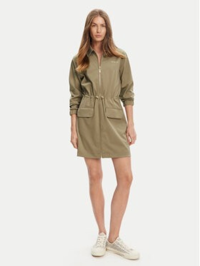 Guess Sukienka codzienna V5YK04 KCX42 Zielony Regular Fit