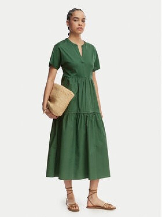 Weekend Max Mara Sukienka letnia Capsula 2615621032 Zielony ciemny Regular Fit