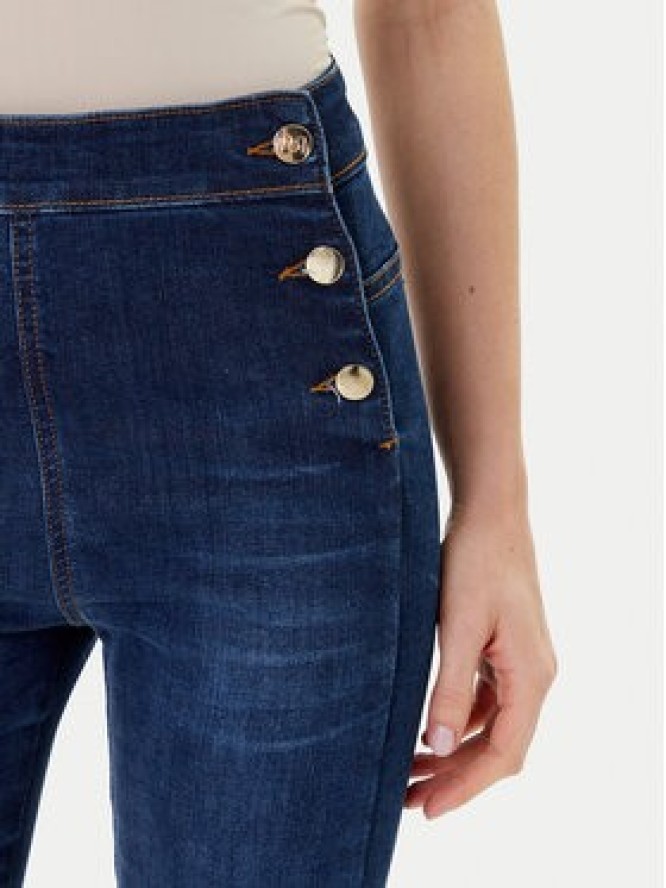 Rinascimento Jeansy CFC0124950003 Niebieski Flare Fit