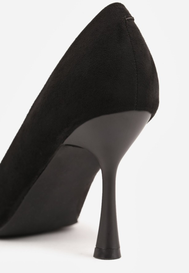 Czarne Szpilki Vices ze Skórzaną Wkładką Afurriva