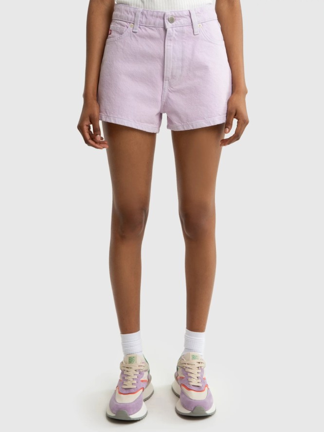 Szorty damskie jeansowe fioletowe Katie 850