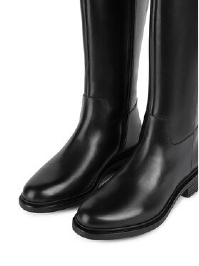 Geox Oficerki D Walk Pleasure D46TGD 00043 C9999 Czarny