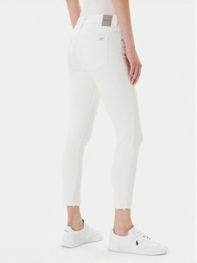 Mustang Jeansy Shelby 1016183 Biały Skinny Fit