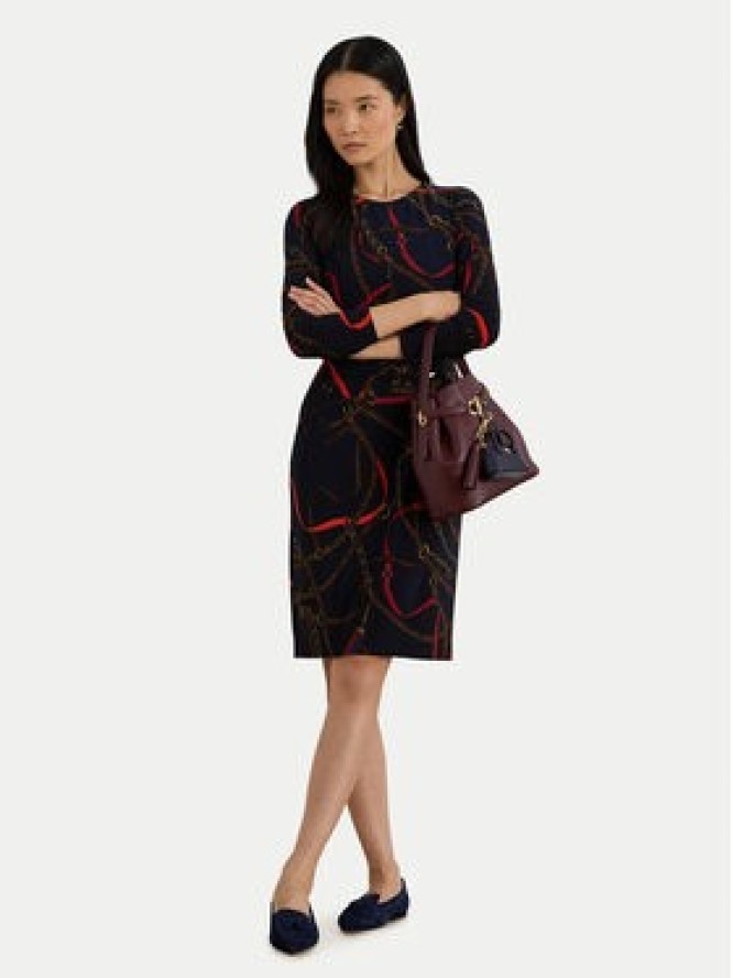 LAUREN RALPH LAUREN Sukienka codzienna 200P03736001 Granatowy Slim Fit