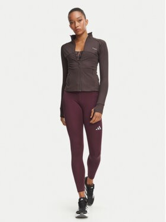adidas Legginsy Run Essentials Full Length Leggings KQ8195 Bordowy Slim Fit