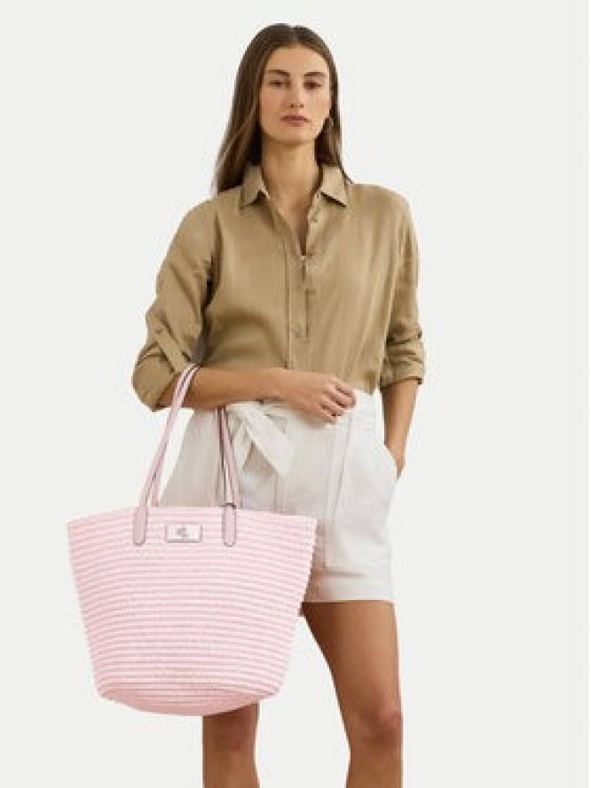LAUREN RALPH LAUREN Torebka Brie Large 431966868001 Różowy