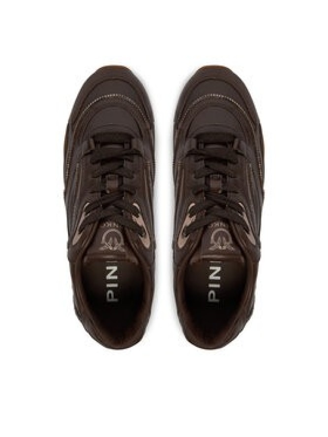 PINKO Sneakersy Yulia 04 SS0223P003 Brązowy ciemny